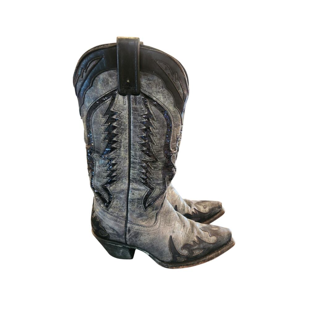 Corral Women's Sequence Eagle Boots Black Style R1003 6.5